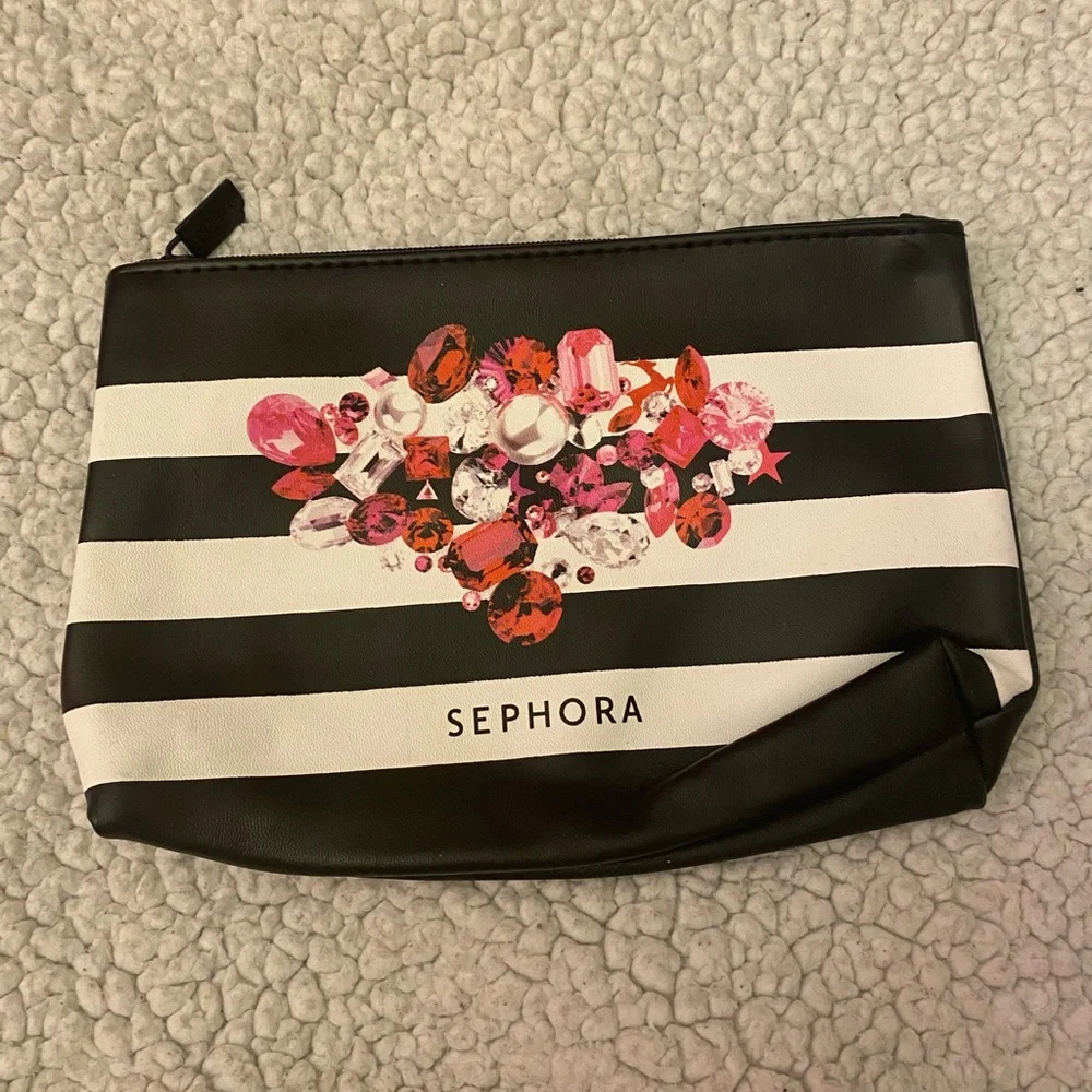 Limited Edition Holiday cosmetics bag by Sephora gemstone graphic